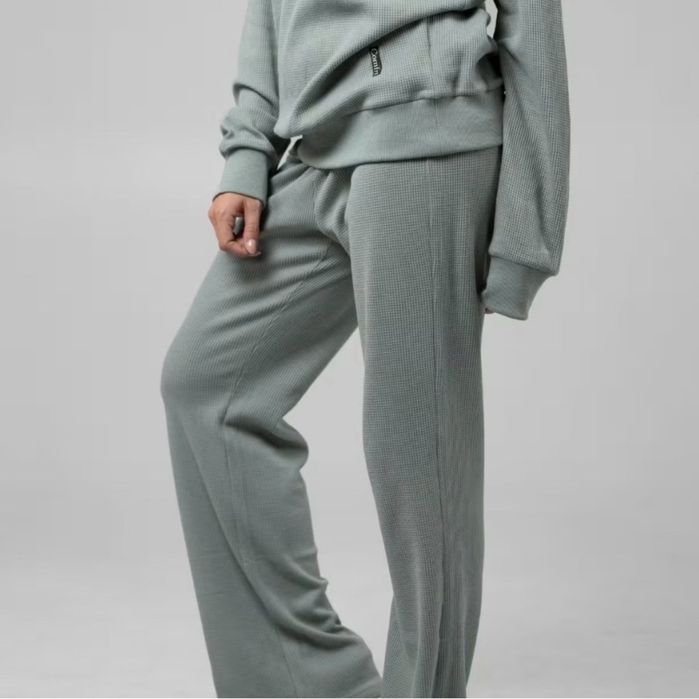 (2XL) Comfrt • Waffle Knit Relaxed Fit Lounge Pants
